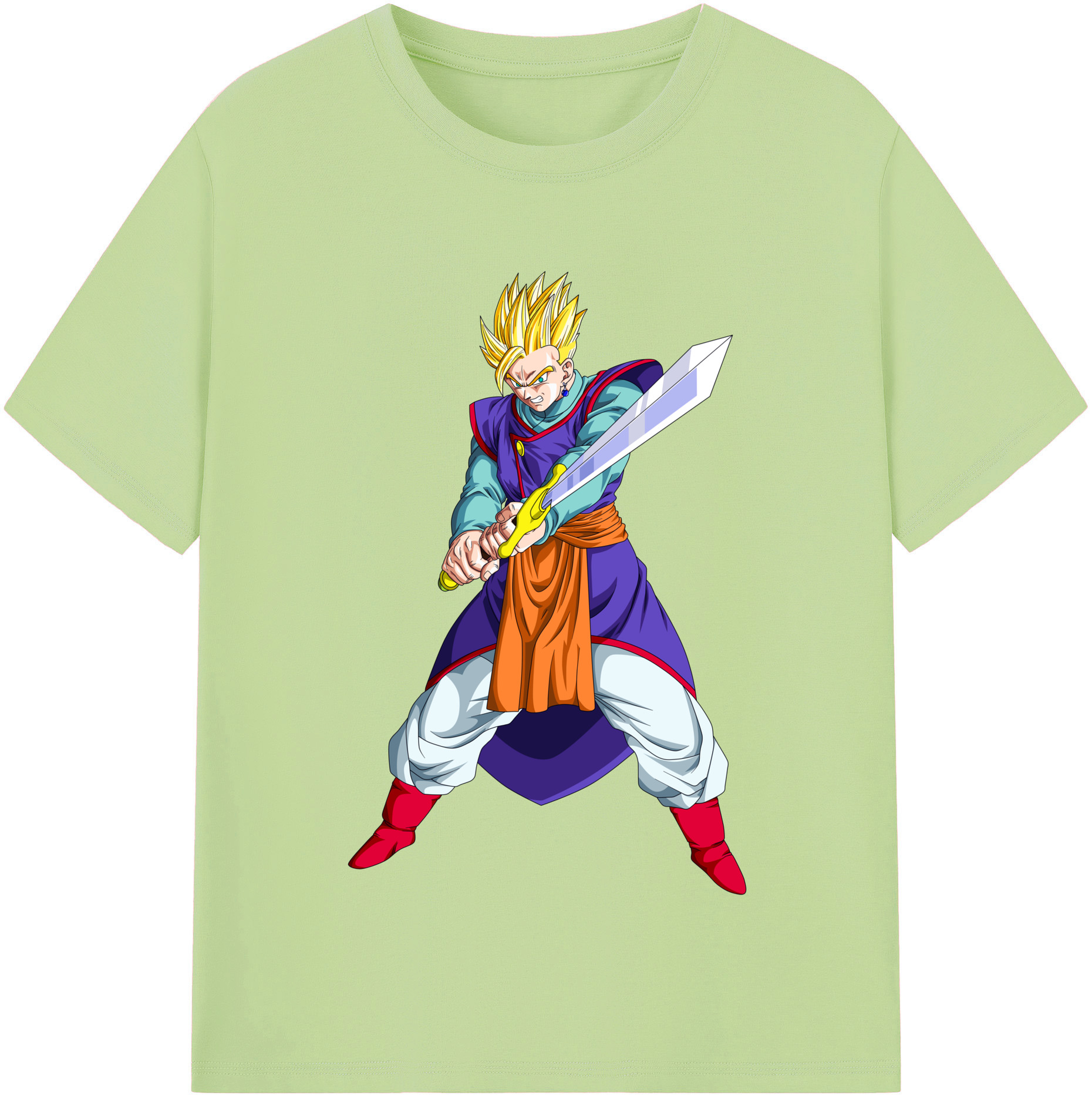 （画像用） ドラゴンボール 孫 悟飯（そんごはん）DRAGON BALL Son Gohan 綿100％半袖Tシャツ（フロントプリント）